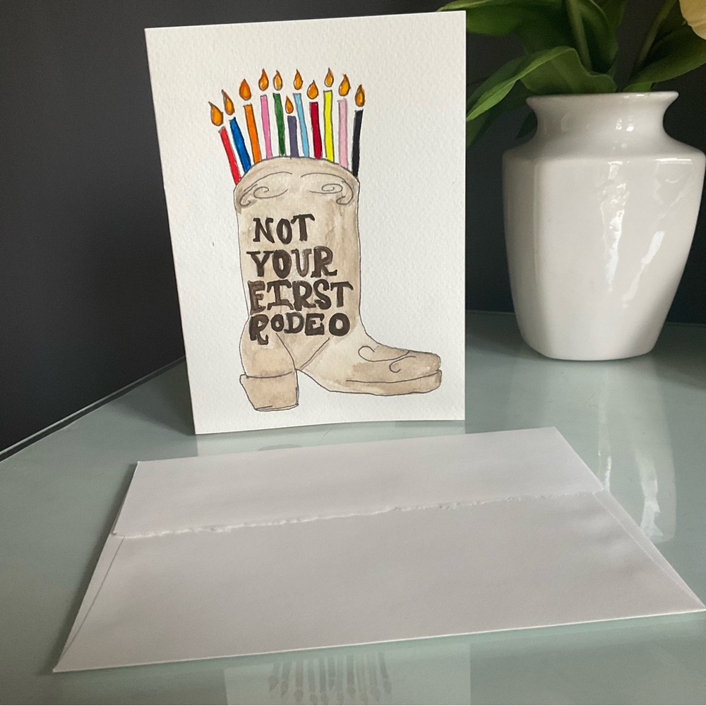 Funny Cowgirl Birthday Card